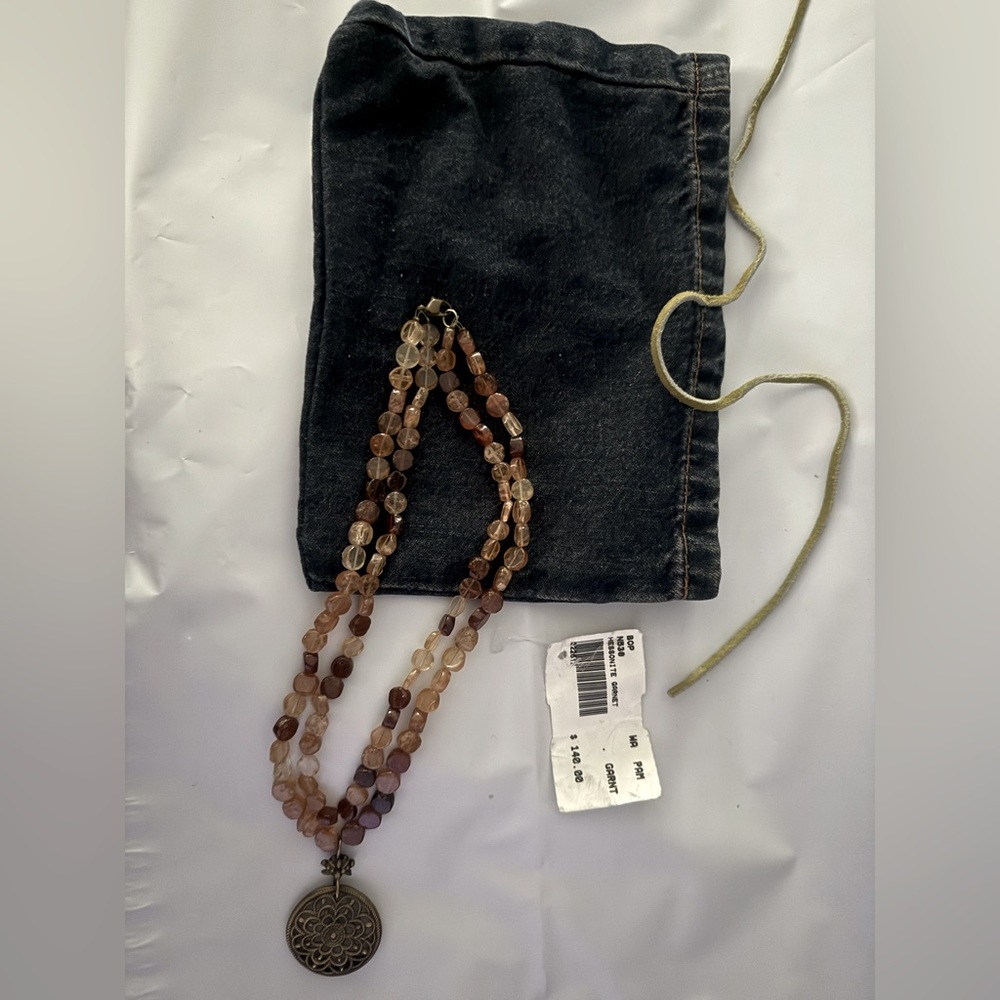 Genuine Hessonite Garnet Necklace
